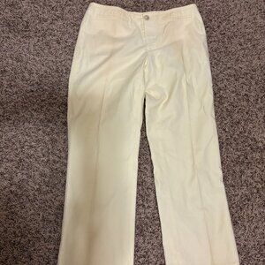Banana Republic Martin Pants 6 Butter Yellow Stretch Zip Fly High Waist Y2K 2004